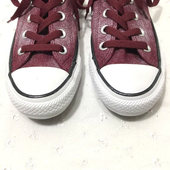 Converse All Star Chuck Taylor Ox Burgundy Washed Low Canvas Sneaker Women's 5 - Picture 4 of 10